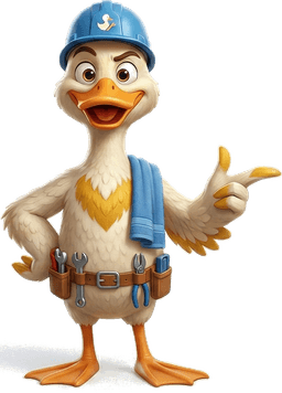 Badkamereend mascotte