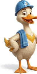 Badkamereend mascotte