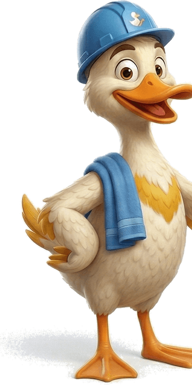 Badkamereend mascotte