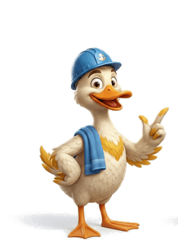 Badkamereend mascotte